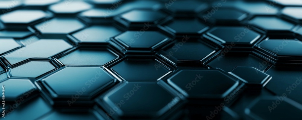 Aufkleber abstract hexagonal background of the blockchain network