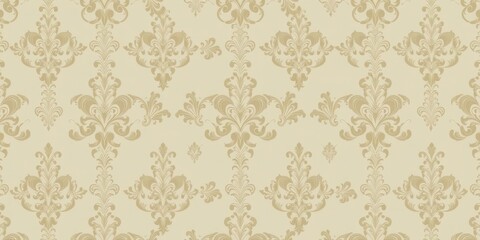 Elegant seamless damask wallpaper design with intricate floral motifs and ornate patterns, repeat, victorian, classic