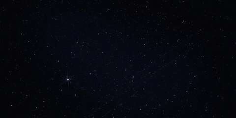 Fototapeta premium Night sky filled with sparkling stars against a black background, stargazing, night time, universe