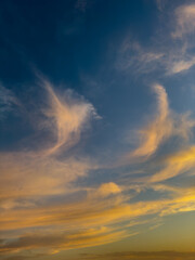 Obraz premium sunset sky and clouds