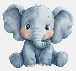 baby elephant cartoon © Natallia