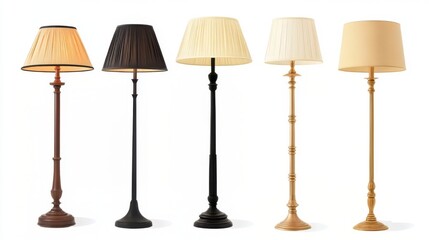Elegant Floor Lamps in Various Colors and Styles