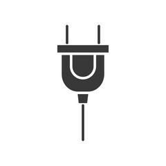 Plug Icon Set Vector illustration in black