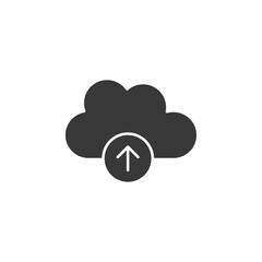 Upload to Cloud Icon Set Vector illustration in black