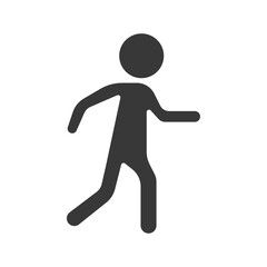 Walking Icon Set Vector illustration in black