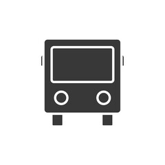 Bus Icon Set Vector illustration in black