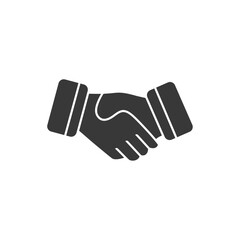 Obraz premium Handshake Icon Set Vector illustration in black