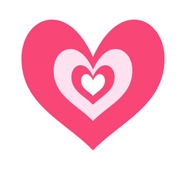 Romantic heart valentine day symbol
