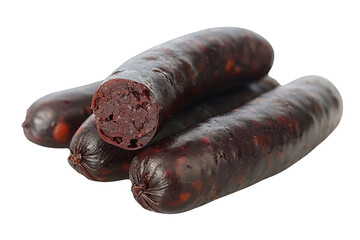 transparent PNG image of whole tasty blood sausages