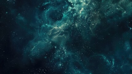 Fototapeta premium A cosmic scene depicting a vast, starry space filled with swirling nebulae and galaxies.