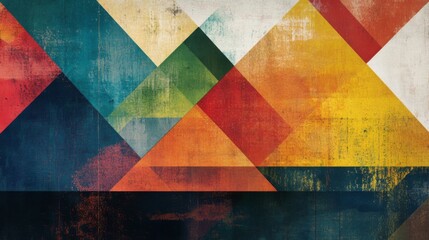 Vibrant Geometric Abstract Pattern Design