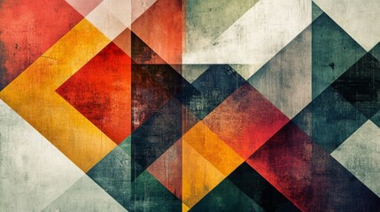 Colorful Geometric Abstract Pattern Design