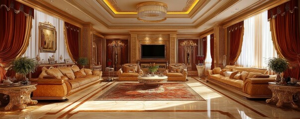 Luxurious modern living room