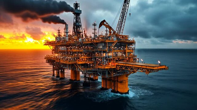 Oil platform emission control, capturing the systems and processes designed to minimize and control emissions from offshore drilling operations