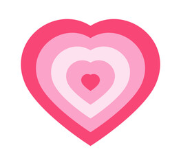 Colorful romantic heart valentine day