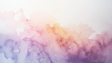 Fototapeta premium A soft, abstract watercolor blending shades of pink, purple, and orange.