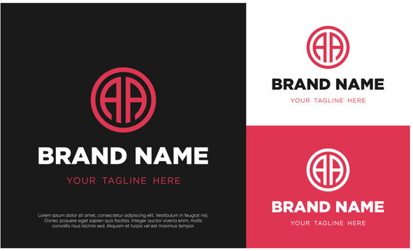 Cicre Logo Initial AA for Real Estate, Finance, Consulting or Law Firm. Free Initials AA Logo Vector.