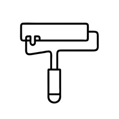 paint roller icon, labor Day line art, labor day icon - simple black line art icon of paint roller, symbolizing labor day celebrations. labor day vector art.