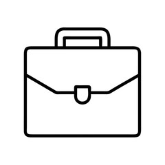 briefcase icon, labor Day line art, labor day icon - simple black line art icon of briefcase, symbolizing labor day celebrations. labor day vector art.