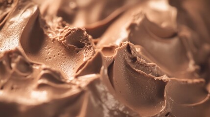 Delicious chocolate texture showcasing rich brown color and creamy consistency ideal for desserts