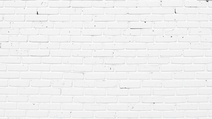 White brick wall background with clean and textured surface, white, pattern, material