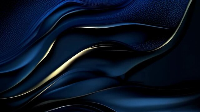 Striking blue background with gold lines that run through it. The lines are thin and elegant, creating a sense of movement and depth. The blue and gold colors complement each other perfectly