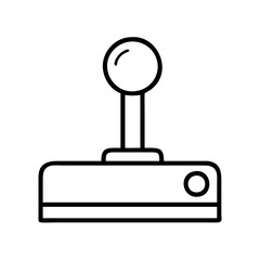 joystick icon, video games day line art, video games icon - simple black line art icon of joystick, for video games day celebrations. games day vector art.