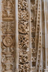 textura pedra detalhe igreja mosteiro estilo manuelino