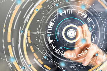 conference Digital Network and data concept 3d