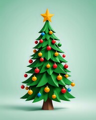 green christmas tree