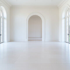 Fototapeta premium Sculptural Details Enhance Gypsum Board with Reliefs