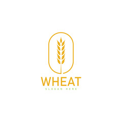 Agriculture wheat Logo Template vector icon design