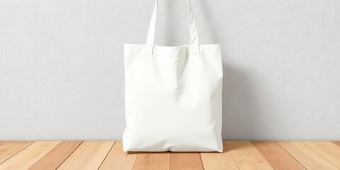 Canvas tote bag mockup featuring a blank template for custom designs or branding, customizable, advertising, tote bag