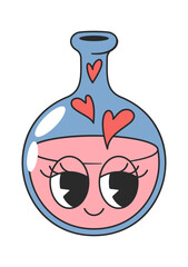 Love potion flask groovy character