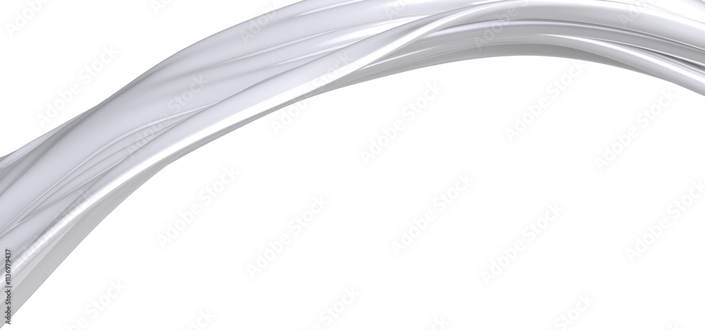 Poster A close-up image of a white fabric draped in a smooth, flowing pattern. The fabric is soft and luxurious, creating a sense of elegance and tranquility.