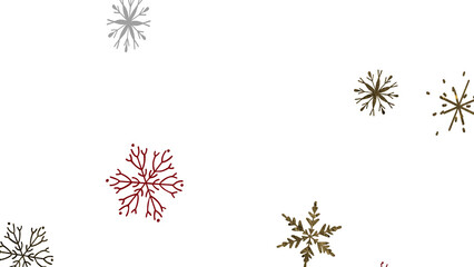 Winter Snow Symphony: Captivating 3D Illustration of Descending Snowflakes for Christmas