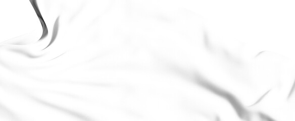 Abstract image of white fabric draped and flowing, creating a soft, textured background.