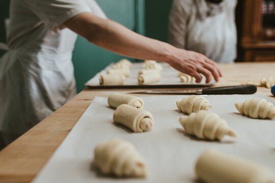 Croissant making in Paris