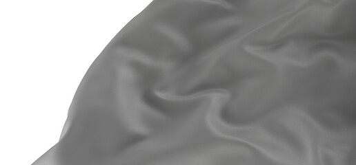 Abstract image featuring a white fabric with soft folds and drapes creating a flowing, smooth...