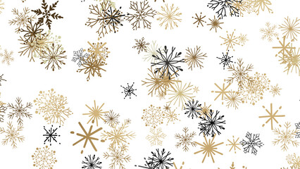 Snowflakes - Winter christmas sky with falling snow