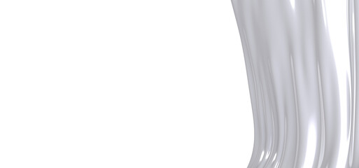 Abstract image of a white fabric with a soft, smooth, and flowing texture