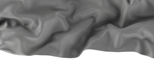 Abstract image of a white fabric with a soft, smooth, and flowing texture