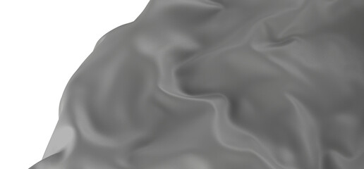 Abstract image of a white fabric with a soft, smooth, and flowing texture