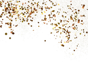 Golden Confetti Explosion