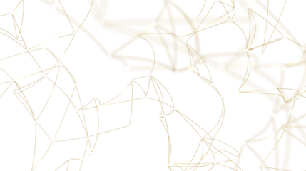 Abstract Geometric Pattern Gold Lines White Background