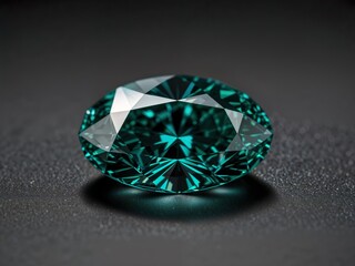 bluish green  diamond on  dark background
