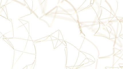 Abstract Gold Geometric Pattern on White