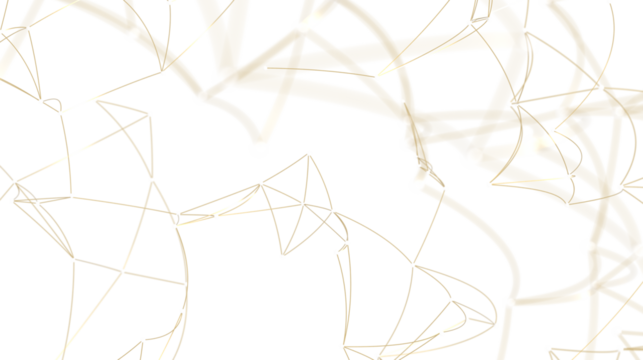 Abstract Gold Geometric Pattern on White
