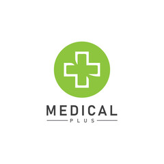 plus vector medical health template illustration icon