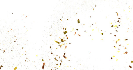 Golden Confetti Explosion